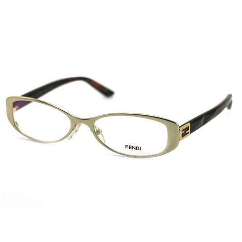 fendi gold frame glasses|Fendi eyeglasses frames women's.